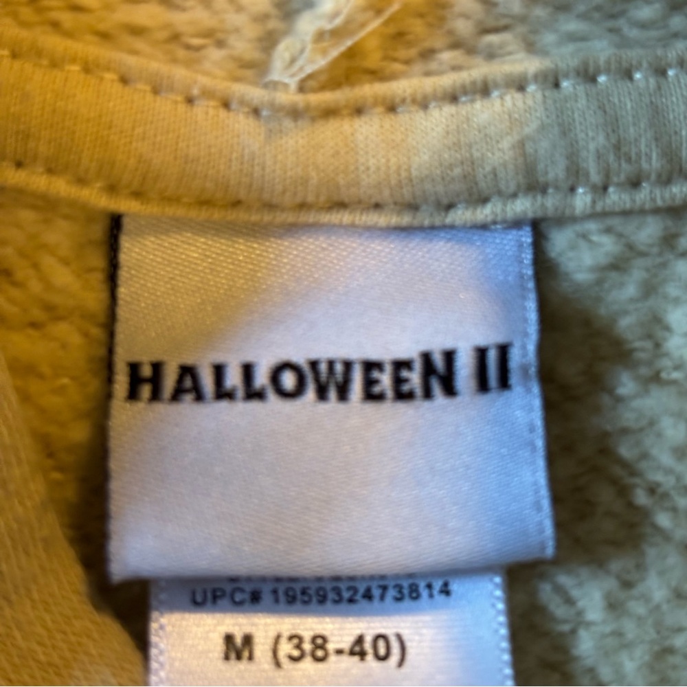 Halloween II 2 Michael Myers He's Back Hoodie Sweatshirt Mens Sz M Universal - Picture 8 of 8